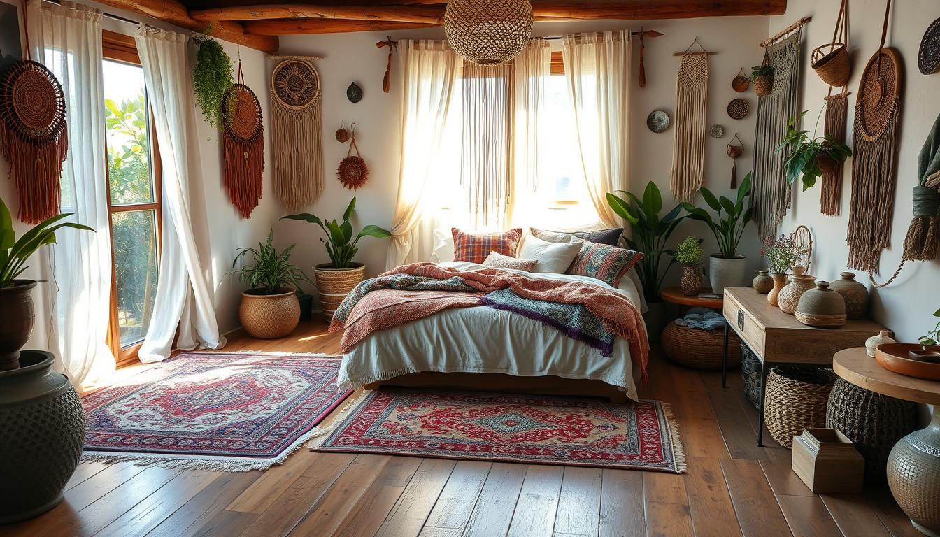 Bohemian bedroom decor