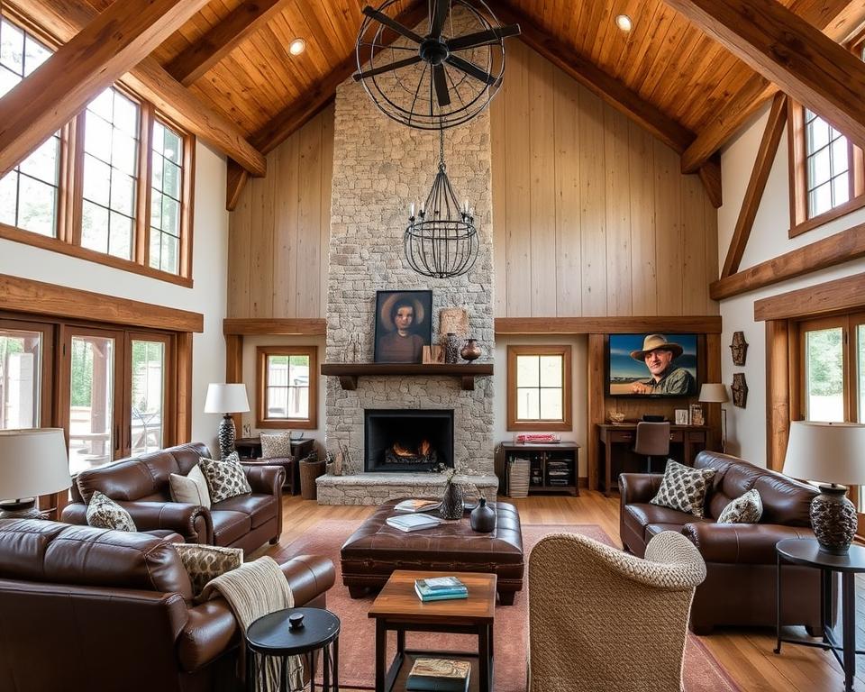 barndominium living room