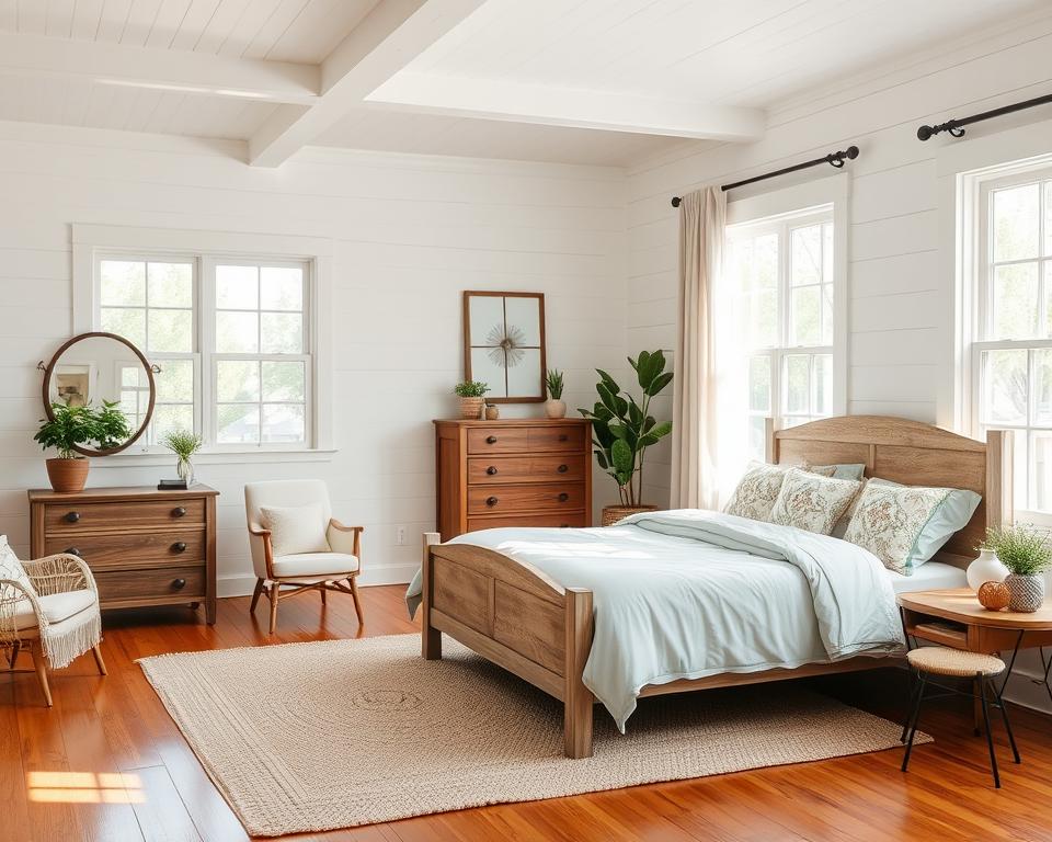 modern farmhouse bedroom